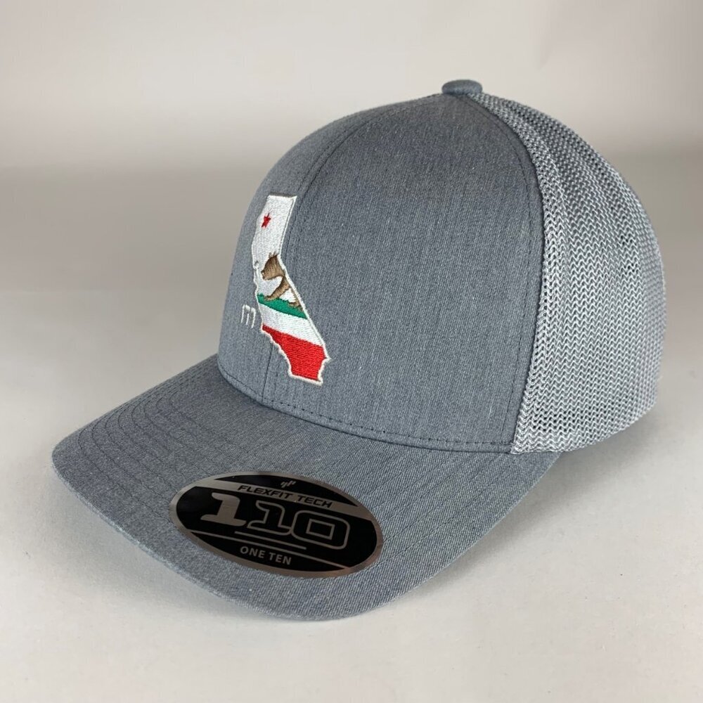 Travis Mathew Golf Mens Gray Stater 3.0 Snapback Trucker Hat New